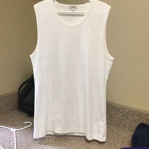 J.Crew white cotton shell